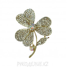 Брошь Клевер 42*50мм