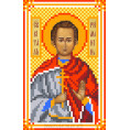 Рисунок на шелке Святой Виталий 22*25см Матрёнин Посад Цветной