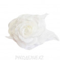 Цветок - брошь Роза d-145мм 1 - Белый