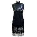 Полуфабрикат для платья Q887 SLV 1 - Чёрный