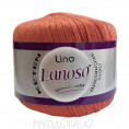 Пряжа Lino Lanoso 906 - Темно-оранжевый