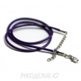 Шнурок для кулона плетеный 43см d-2мм 21 - Фиолетовый