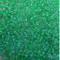 Бисер прозрачный с окрашенным отверстием 10/0 Preciosa 38356 - Ярко-зеленый
