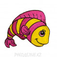 Термоаппликация"Рыбка" 5,3*5,5 4 - Желто-розовый