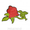 Термоаппликация Ветка розы 10*14см Цветной