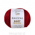 Пряжа Baby Wool Gazzal 816 - Темно-красный