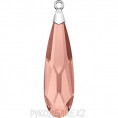 Кулон Swarovski 6533 (Сваровски) 257, 23мм, Blush Rose.RHOD
