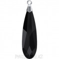 Кулон Swarovski 6533 (Сваровски) 280, 23мм, Jet.RHOD