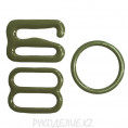 Набор фурнитуры для нижнего белья металл 10мм 10 - Оттенок зеленого