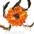 Брошь Цветок Хризантема d-100мм 9 - Оранжевый