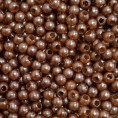 Бусины Жемчуг пластик 3мм (10гр) 11 - Шоколадный