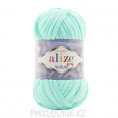 Пряжа Velluto Alize 19 - Бирюзово-мятный