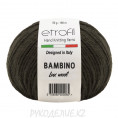 Пряжа Bambino Lux Wool Etrofil 70701 - Средне коричневый