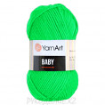Пряжа Baby YarnArt 8233 - Неон зеленый