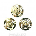 Кнопка пришивная металлическая MS K-52 20мм, 1 - Gold (Золотой)