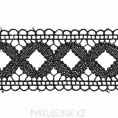 Кружево гипюр 4,5см 04 - Черный