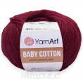 Пряжа Baby Cotton YarnArt 428 - Бордовый
