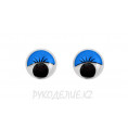 Глазки с ресничками на клеевой основе 12мм 4 - Синий