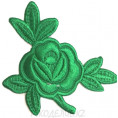 Термоаппликация Роза 7,8*5см 19 - Зелёный