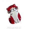 Брошь Котик 20*30мм 2 - Красный