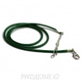 Шнурок для кулона плетеный 43см d-2мм 54 - Тёмно-зелёный