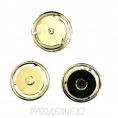 Кнопка пришивная металлическая MS K-57 21мм, 1 - Gold (Золотой)