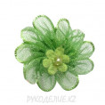 Цветок пришивной капрон d-25мм 77 - Бледно-зеленый