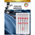Иглы для бытовых швейных машин универсальные 5105070BL №70 (5шт) ORGAN ник бел