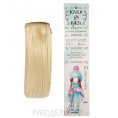 Волосы - тресс для кукол "Прямые" длина волос 15см, ширина 100см 613А - Блондин, 2294860
