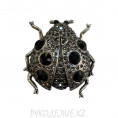 Брошь Божья коровка 48*50мм 07 - Гематит