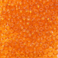 Бисер прозрачный глянцевый 10/0 Preciosa 90000 - Ярко-оранжевый