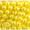 Бусины жемчуг пластиковые 8мм (10гр) 24 - Жёлтый