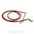 Шнурок для кулона плетеный лощеный d-1,5мм 15 - Красный