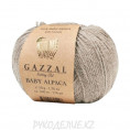 Пряжа Baby Alpaca Gazzal 46005 - Бежевый