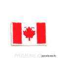 Шеврон клеевой Флаг Канады 3*2см Красно-белый