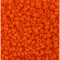 Бисер непрозрачный матовый 10/0 Preciosa 93140 - Ярко-оранжевый