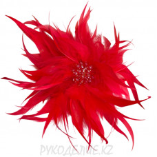 Цветок-брошь Перья d-160мм Цветок-брошь Перья d-160мм