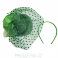 Заколка Шляпка с ободком d-150мм 37 - Зеленый