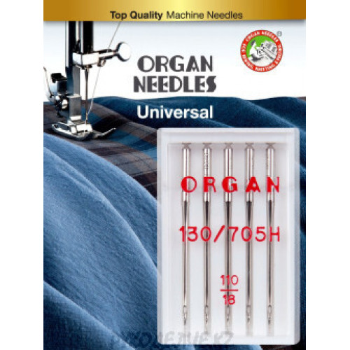 Иглы для бытовых швейных машин универсальные 5105070BL №70 (5шт) ORGAN