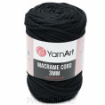 Пряжа Macrame Сord 3мм YarnArt 750 - Черный