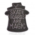 Шеврон клеевой Skate boards... 3,5*4,5см 4 - Серый