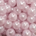 Бусины жемчуг пластиковые 6мм (10гр) 48 - Сиренево-розовый