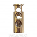 Стопор для шнура металлический КМ-0007 1 - 26х10мм,Gold(Золотой)