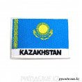 Шеврон клеевой Флаг Казахстана 7*5см Голубой