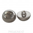 Пуговица металлоимитация на ножке DA 5101 24L, 03 - Pewter