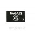 Лейбл пришивной Nagaki 4,8*2,8см Черный