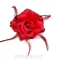 Цветок - брошь Роза d-110мм 9 - Красный