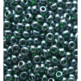 Бисер жемчужный прозрачный 10/0 Preciosa 56150 - Тёмно-зелёный
