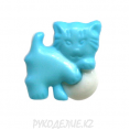 Пуговица котенок LF K05 24L, 199 - Голубой