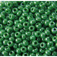 Бисер жемчужный непрозрачный 10/0 Preciosa 58250 - Ярко-зелёный